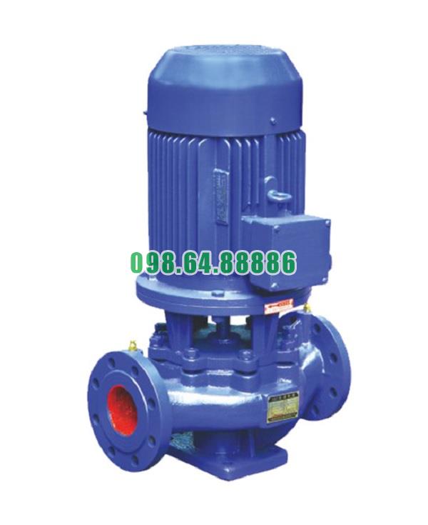 Máy bơm lùa, bơm inline, bơm lắp thẳng trục ISG80-160A, IRG80-160A 7.5kw, 46.8m3, 13m